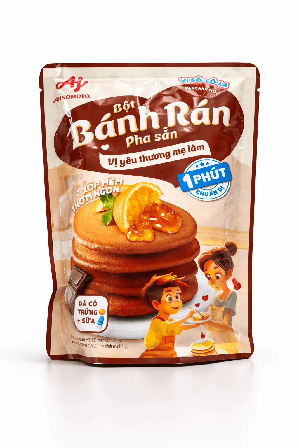 Bột bánh rán pha sẵn vị socola